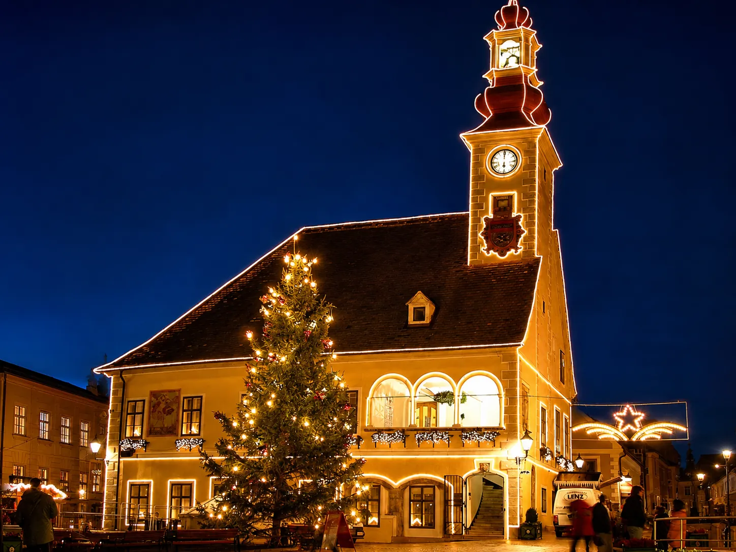 Weihnachtsbeleuchtung Rathausplatz