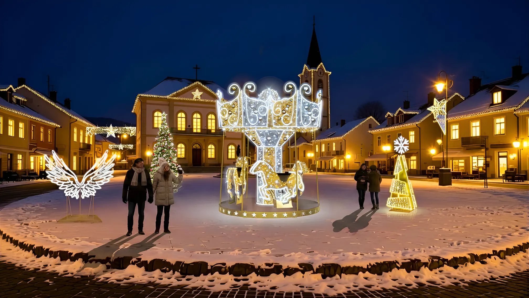 Platz-Inszenierung Advent