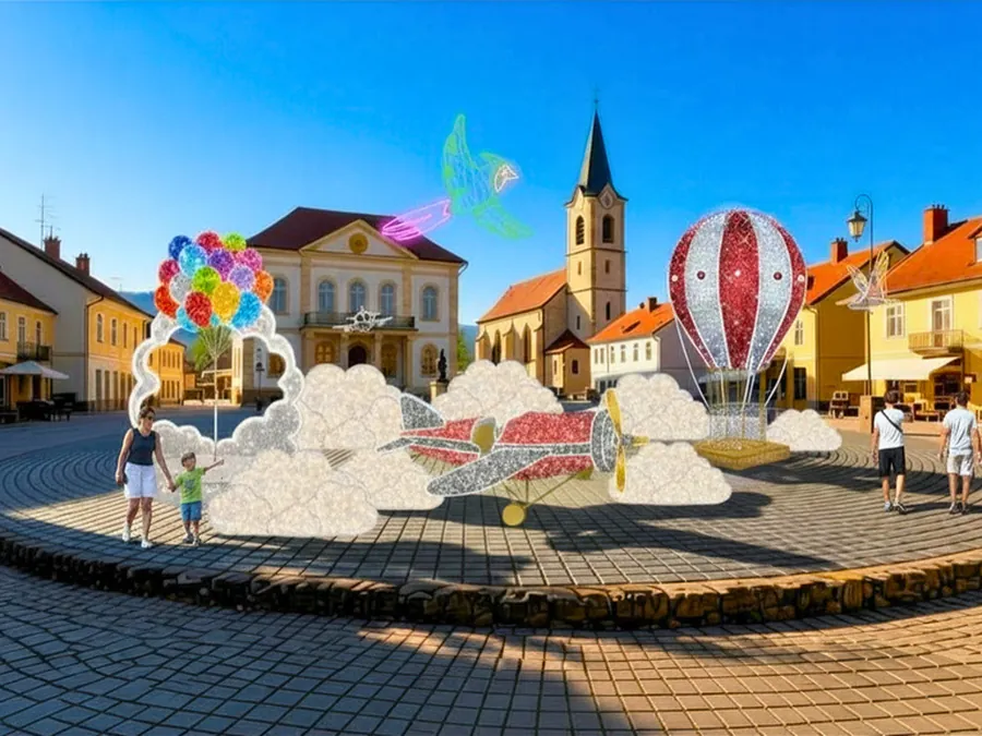 Visualisierung einer Platzinszenierung