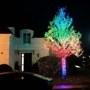 MIt Twinkly Strings dekorierter Baum